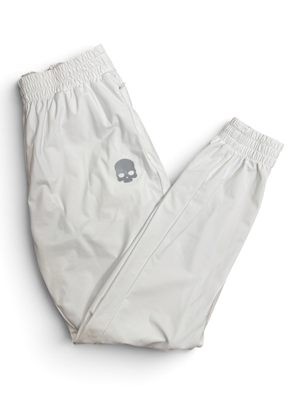 Hydrogen White Tech Skull Joggers Italian Luxury Track Pants